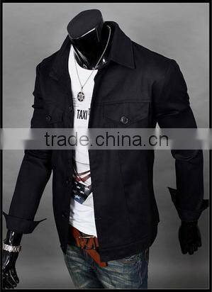 Men Winter Fashion Jacket In Pure Color