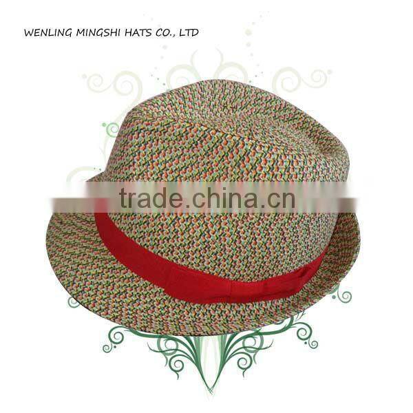 summer straw paper hat for lady