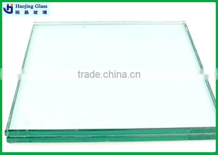 Haojing laminated glass price per square metre with CE certificate