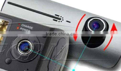 dual view car camera buit in gps