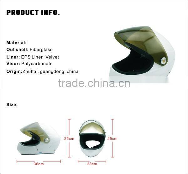 meet CE standard head protective fashion longboard helmet full face with smoke visor for man