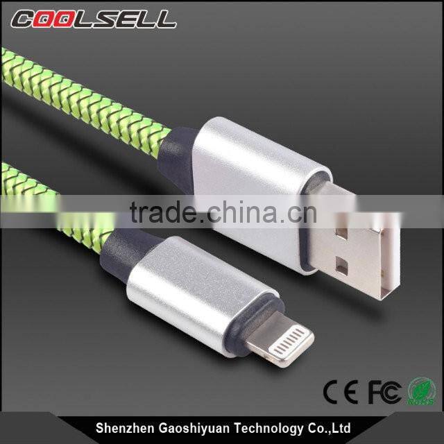 Reliable Braided MFi usb cable MFi Certified Charging and Syncing usb data cable for iPhone 6s