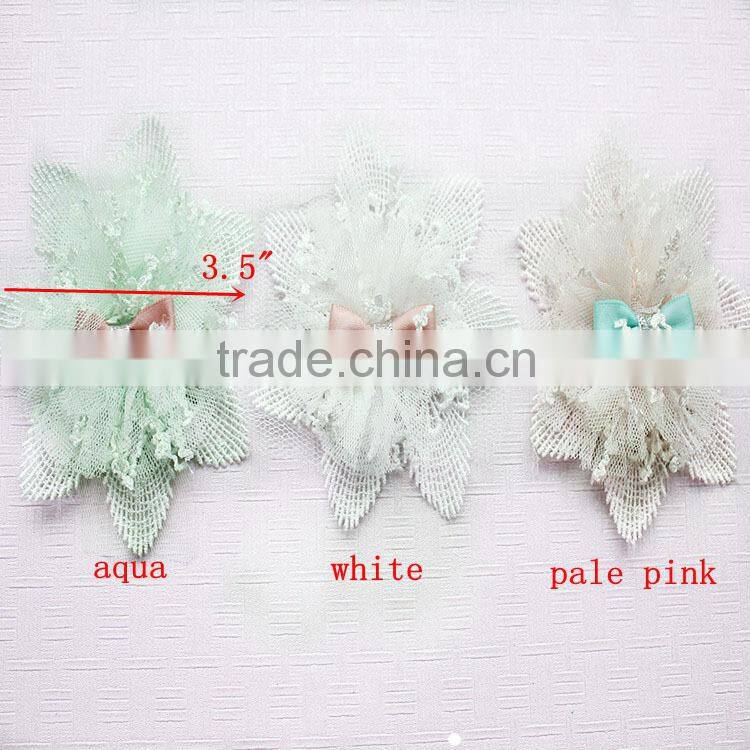 Individual Football Shabby Chiffon Non-frayed Flower With Football Elastic In Sales