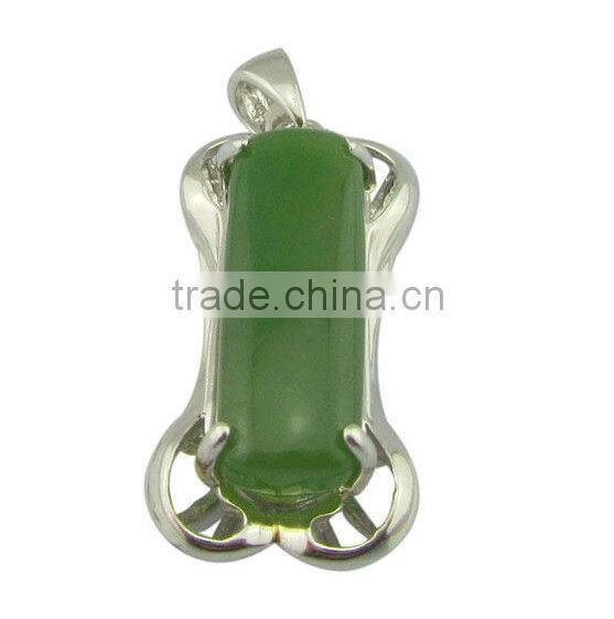 sterling silver pendant/natural stone silver pendant