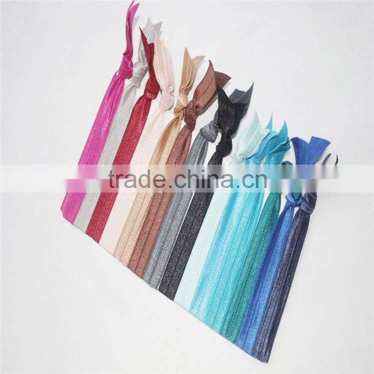 2014 Christmas FOE Fold Over Elastic Ribbon For Hair Ties -Elastic hair bands-hair tie -headband