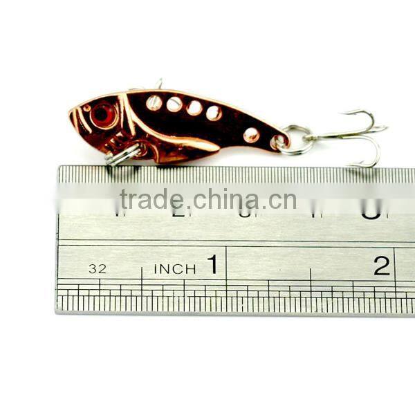 3.5cm,3.2g equipment VIB lures with hook metal fishing lure