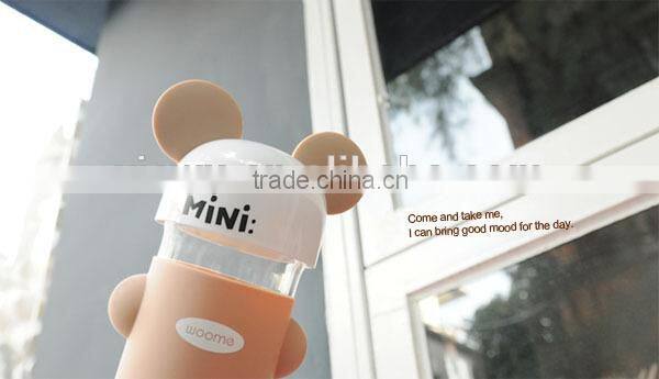 New Fancy funny ears glass sports water bottle