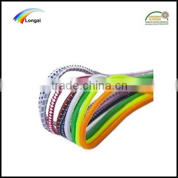 Top quality Eco-friendly round braided polyester elastic cord rope for sale