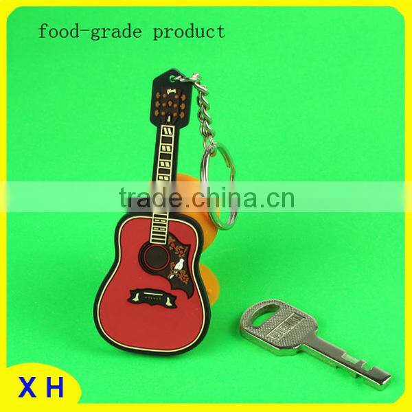 2014 Colorful Printed Silicone cheap Keychain