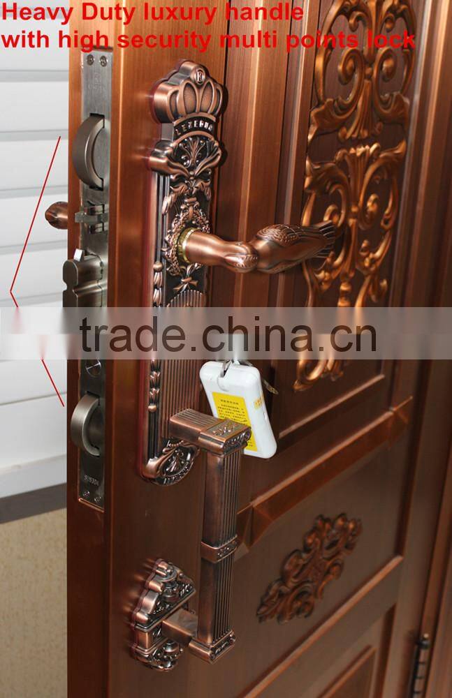 Luxury main door entrance gate COPPER DOOR brass door, extra security & stylish pattern