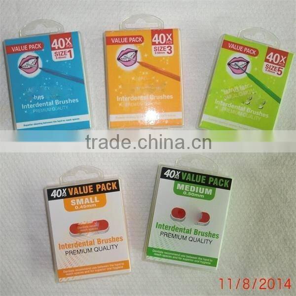 "L" style Interdental Brush Picks SSS, SS, S, M, China manufacturer, OEM offered