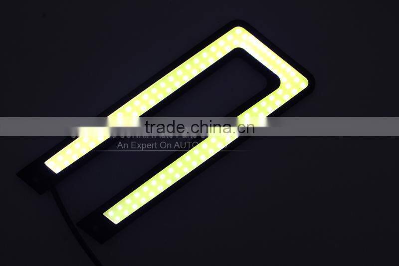 U shape Car Running Light LED White Head/Fog Day Drive Lamp car