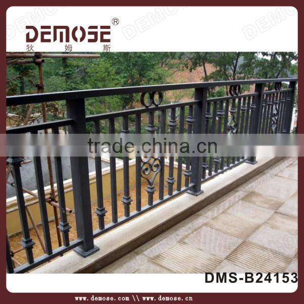 staircase professional install wrought iron railing with CE certificate