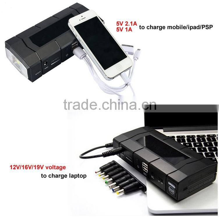 SUNPOW 13,600mAh super power bank portable 12V gasoline and diesel Li-polymer car jump starter booster