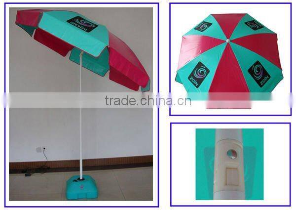 High quality 2.5m Printed windproof beach umbrella