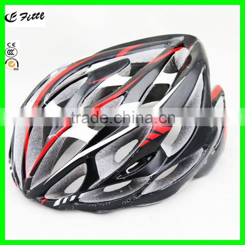CE approved fashionable style flash lamp adult sport skating bike bicycle helmet