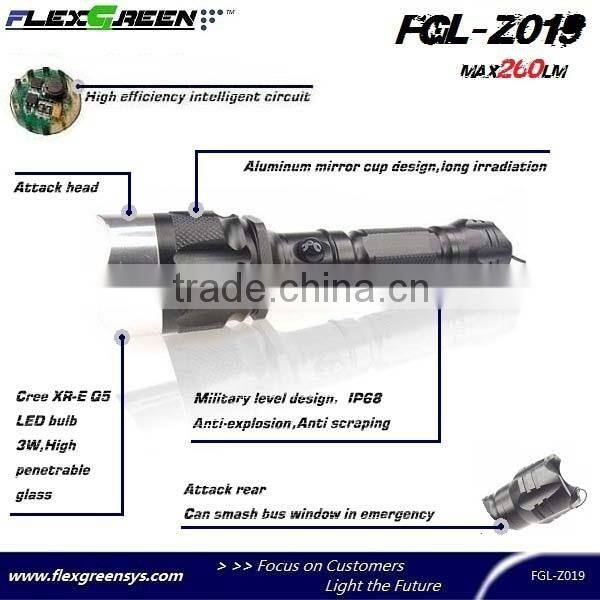 18650 battery charge base Q5 led torch