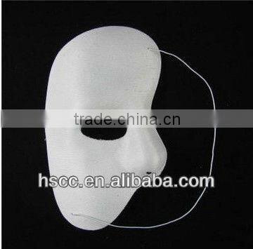 Adult half face masquerade masks pulp & fabric material for men party cosply