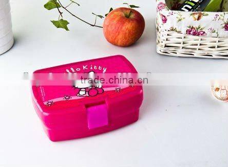 China supply plastic container,lunch box and bottle set