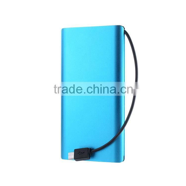 Portable power bank station 4000 mah flat mobile phone charger for galaxy s5
