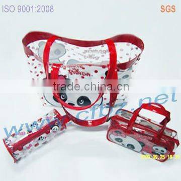 Plastic promotion shopping bag with zipper
