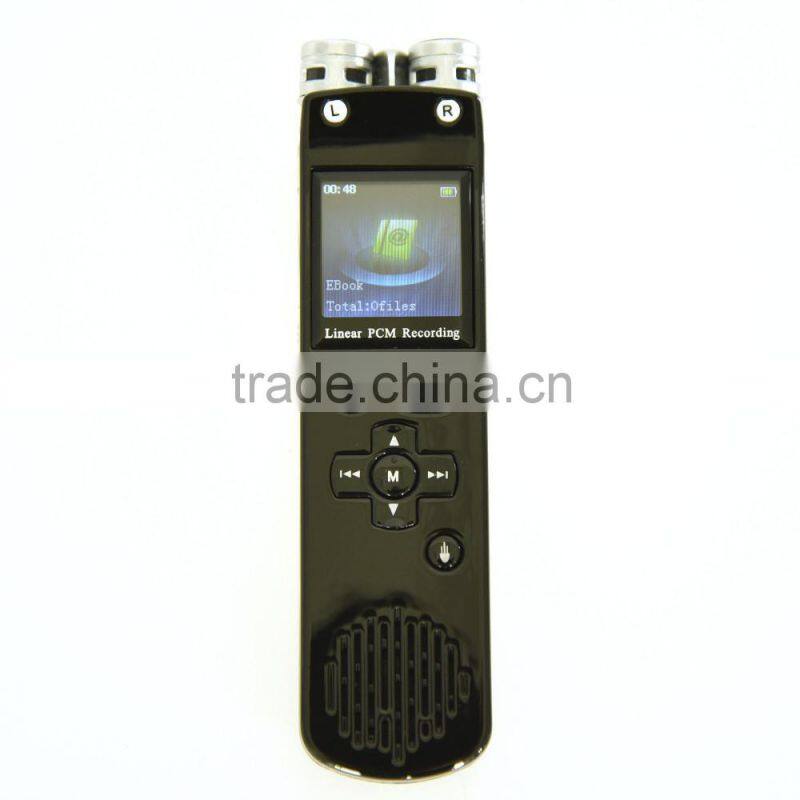 E-Book Function Luxury High Sensitive LCM Screen Spy Voice Recorder Model F3B