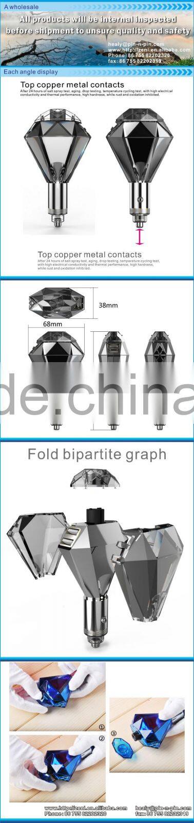 2016 Multi function 3 in 1 Double USB Car charger