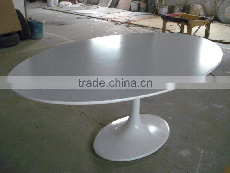 dining room fiberglass oval tulip table