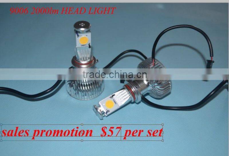 New!! 30w 2000 Lumens Cree H4 /H7/H8/H9/10/H11/9006/9005 car auto head led light