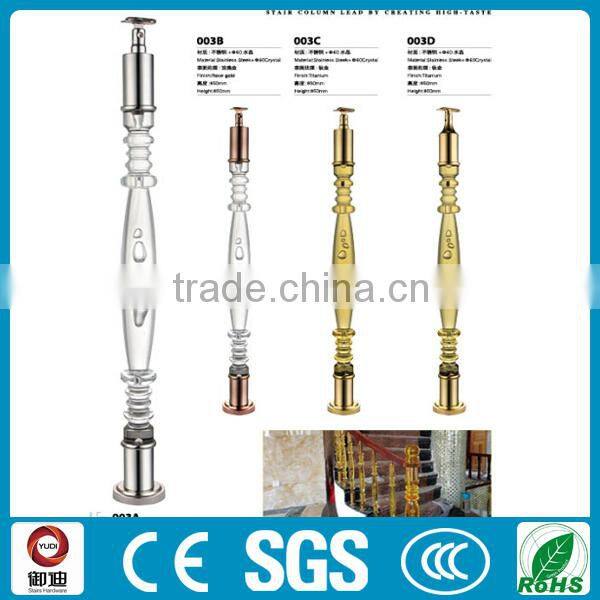 luxurious acrylic stair railing for indoor decoration