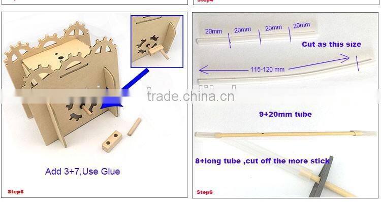 DIY draw your own Pterosaur wooden toy for educational