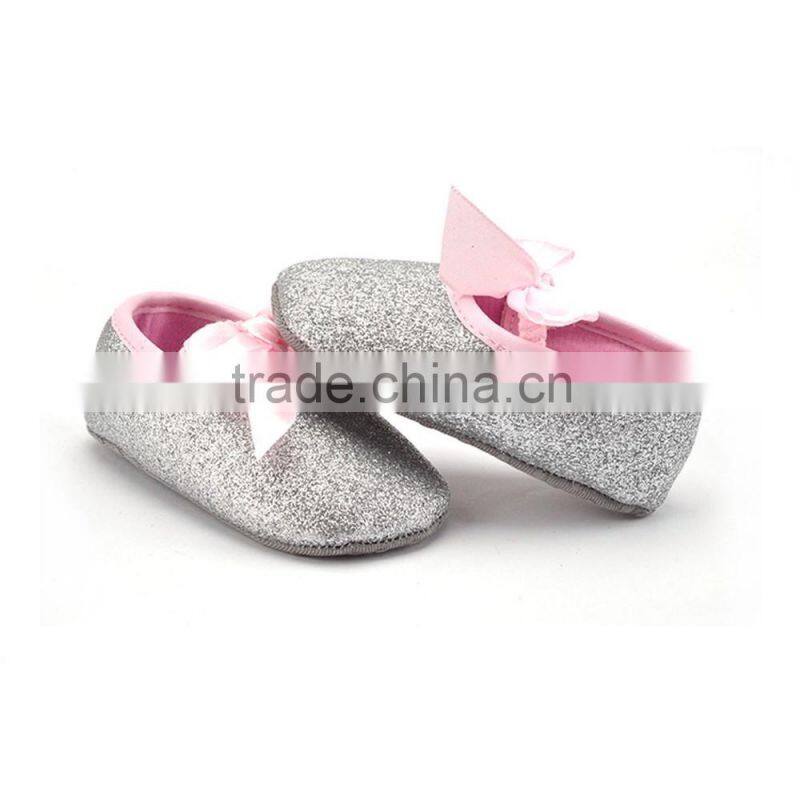 2016 A-bomb Summer Baby Girl toddler Soft Sole Bowknot Bling Bling Shoes Prewalker Socks Sneakers/baby girls prewalker shoes
