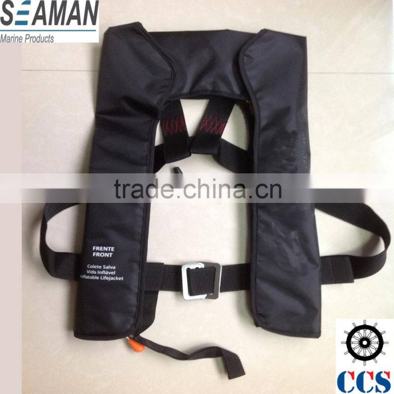 solars approved auto and manual inflatable life jacket personal flotation device (PFD) with(HIT) Hydrostatic Inflator Tecnology