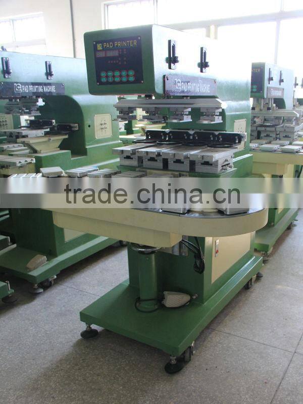 LC-PM4-200/16T 4 Color Ink Cup Pad Printer tampografica con transportador