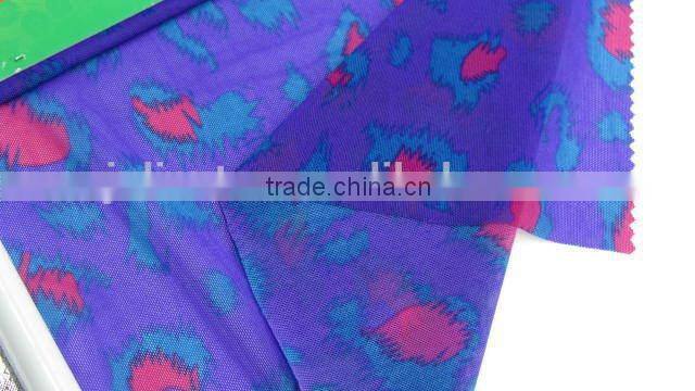 Blue red mesh Spandex nylon 4070 Elastic print Fabric used clothing