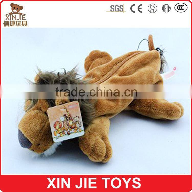 CE standard kids plush pencil bag