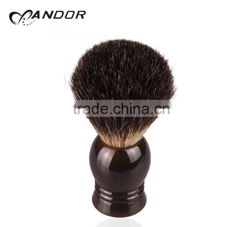 Black pure badger hair shaving brush knot 20mm Dia 60mm Loft