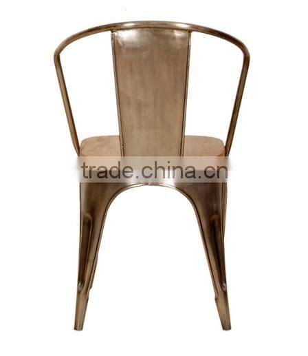 AKKU JODHPUR INDUSTRIAL FURNITURE METAL WITH WOOD SEAT CHAIR