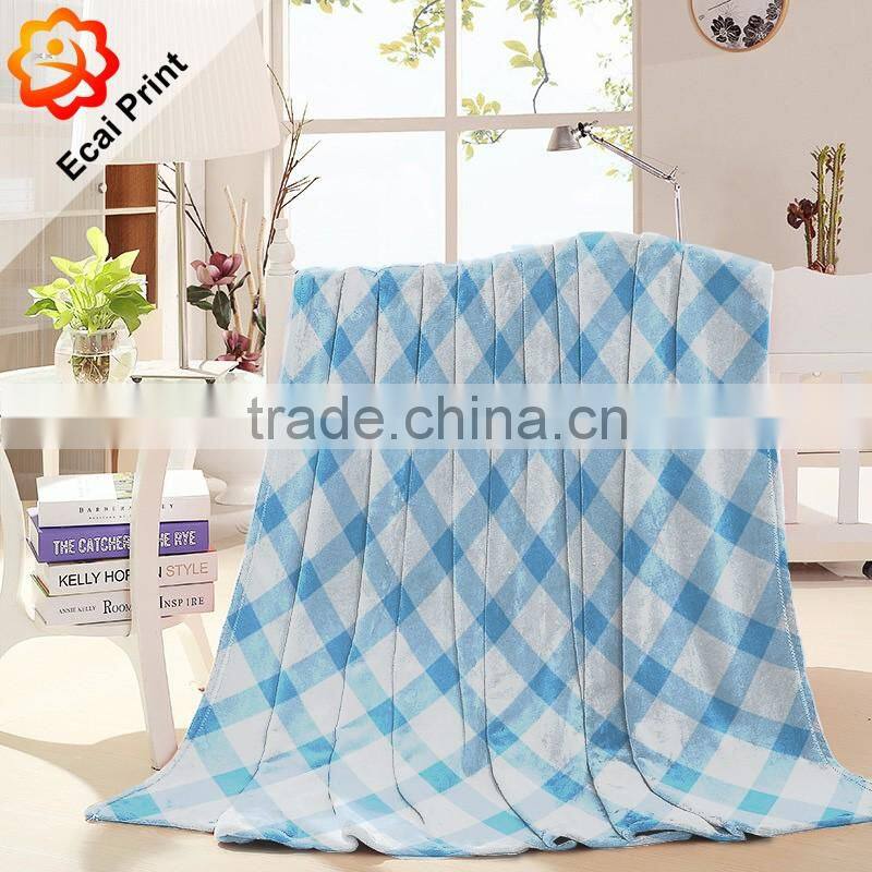 dropship hot sale popular custom made heat transfer printed polar fleece blanket