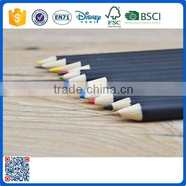 2016 Wholesale slap-up 7 inch wood color pencil with dipped for kids