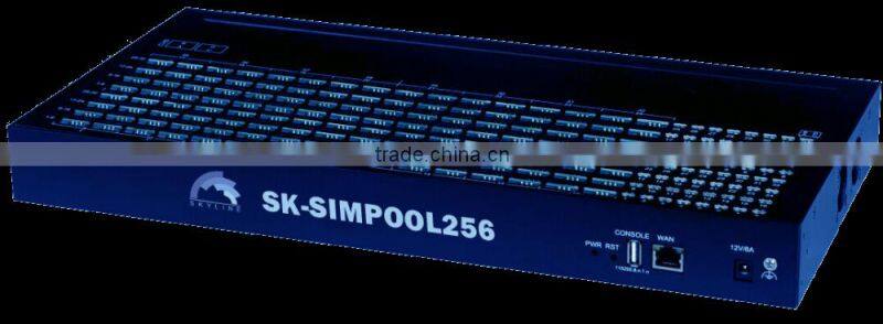 Skyline GSM simbank 256 sim slots SIMBANK/sim sever/Remote Gateway Gsm Asterisk