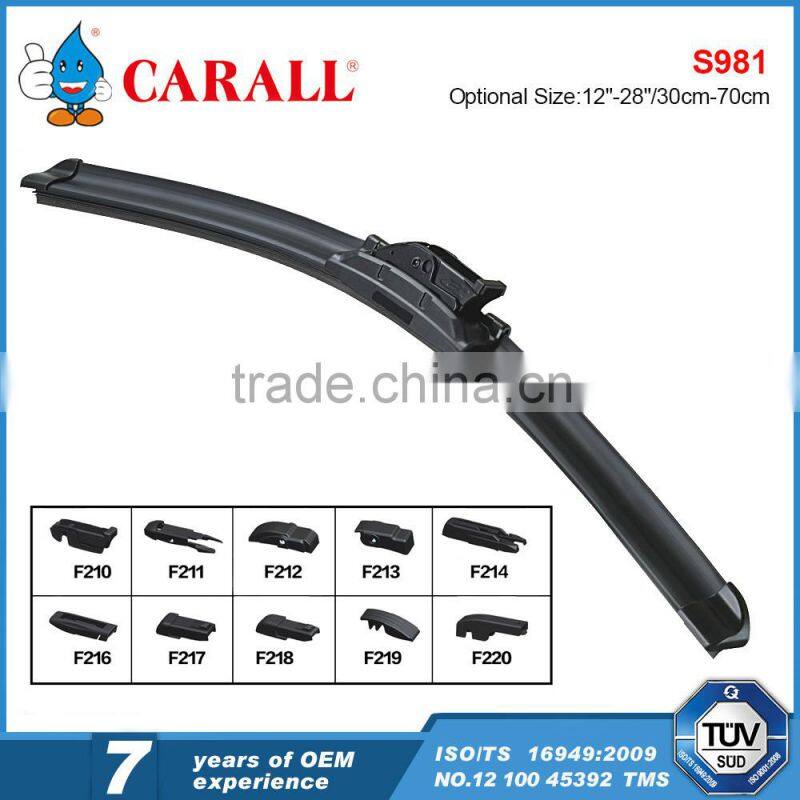 1.2mm anti-rust frame wiper blade windshield cleaning metal brush