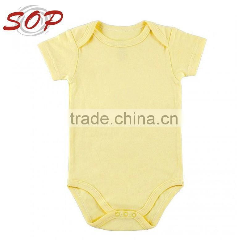 Hot sale bamboo cotton spandex fabric baby bamboo romper with custom logo