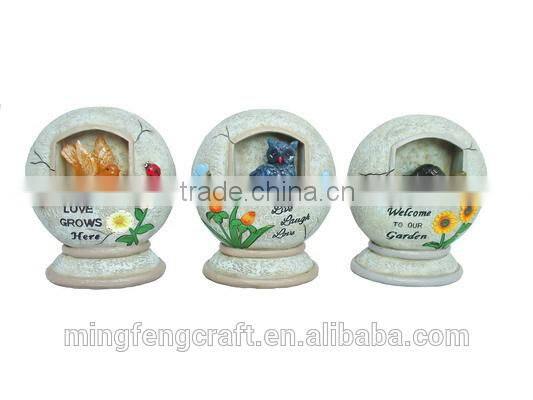 Gifts & Decor Solar Round Ball Trio Garden Path Lighting