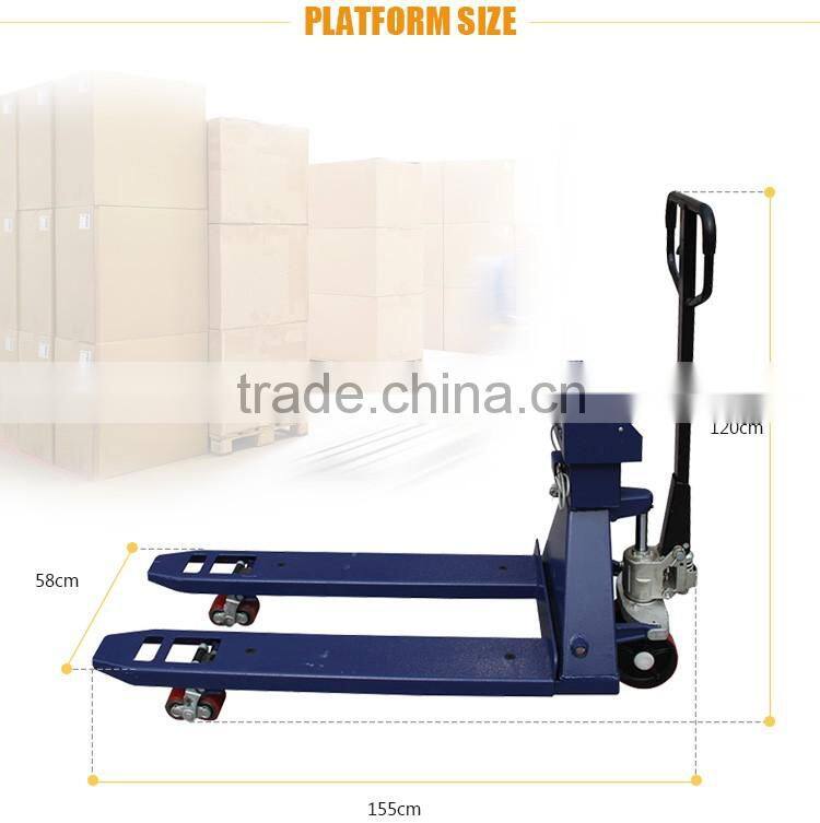 AC DC Power 2Ton Hydraulic Pump Forklift Scale