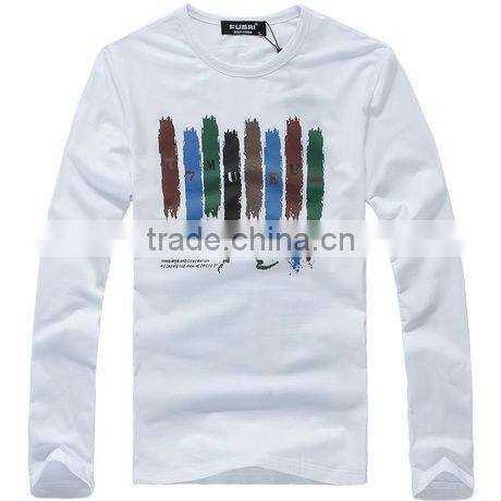 2012 latest men's long sleeve cotton t shirts for men