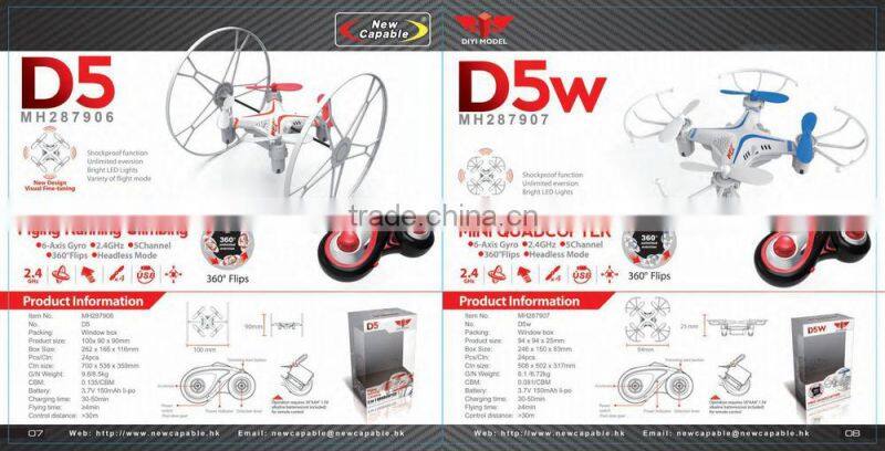 Best quality 2.4G rc quadcopter intruder ufo with camera and flashing light