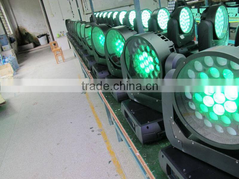big stage decoration 37x15w RGBWA5in1 led zoom moving wash light