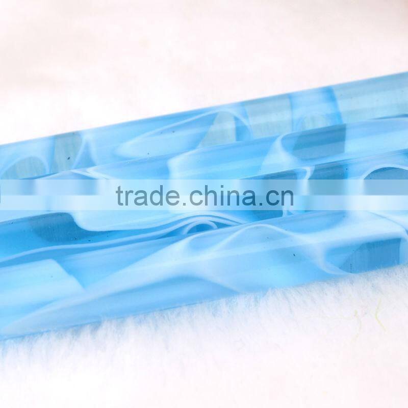 2 Ways wholesales crystal 2 ways 5 pcs wave printing blue pen nail dotting tool