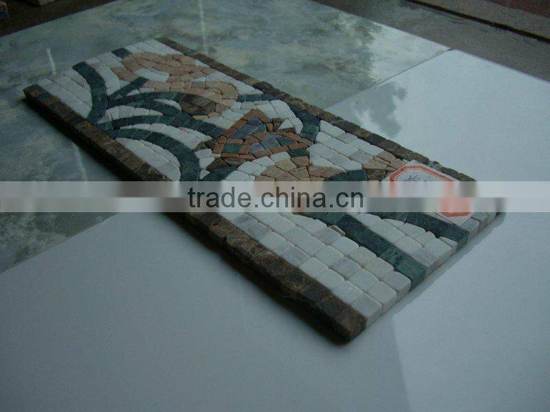 YFL167 Lava Mosaic Border line Art Marble Mosaic